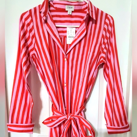 NWT JCREW Pink Preppy Swimsuit Coverup Size XXS - Picture 4 of 4